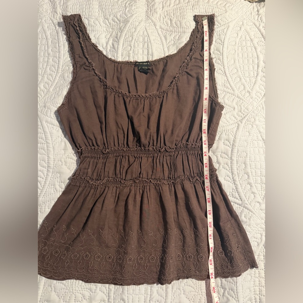 FANG Brown Sleeveless Hobo Top - Picture 4 of 6
